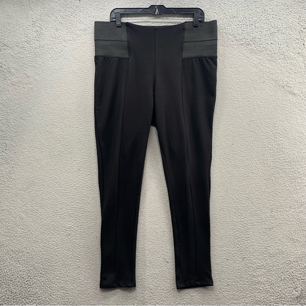 Eloquii Miracle Flawless Black Pull On Pants High Waist Elastic Band Stretch 16